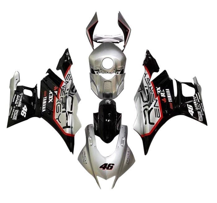 Yamaha R3 Fairings (2019-2021) Silver, Black, Red, Energy at KingsMotorcycleFairings.com