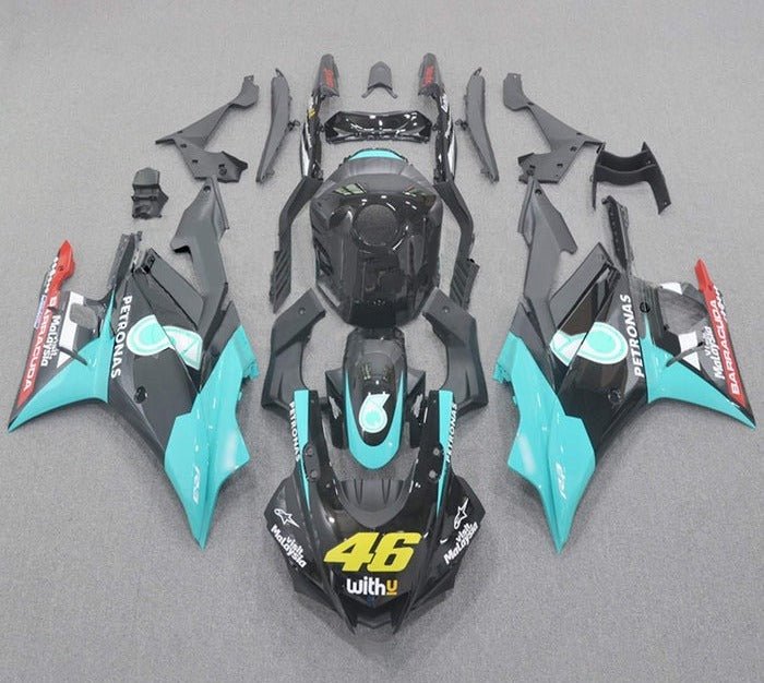 Yamaha R3 Fairings (2022-2024) Black, Blue Petronas at KingsMotorcycleFairings.com