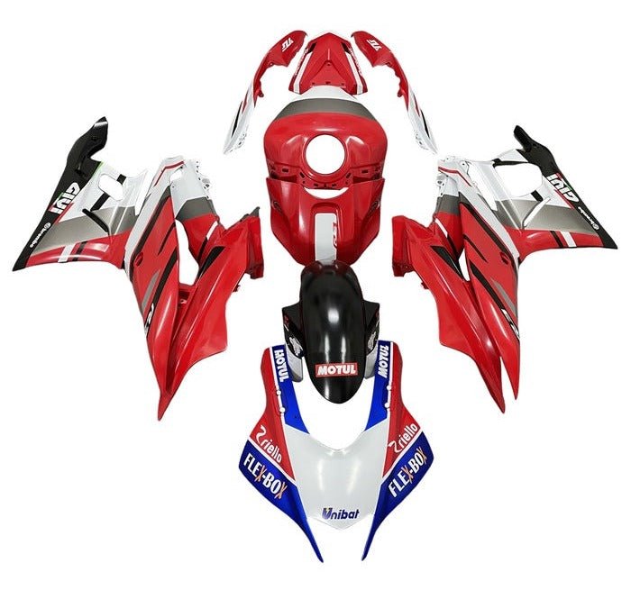 Yamaha R3 Fairings (2022-2024) Matte Red, White, Blue at KingsMotorcycleFairings.com