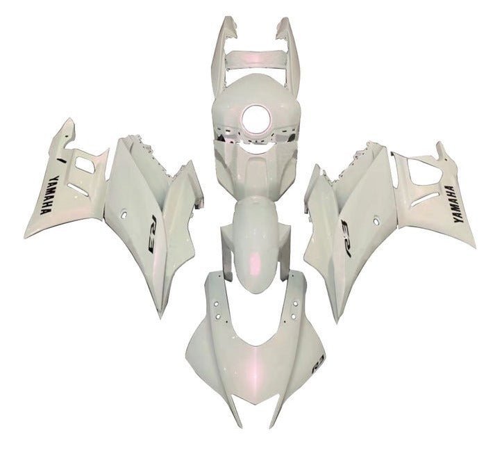 Yamaha R3 Fairings (2022-2024) Pearl White at KingsMotorcycleFairings.com