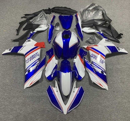 Yamaha R3 Fairings (2022-2024) White, Blue, Red Semakin at KingsMotorcycleFairings.com