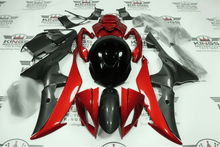 Yamaha R6 Fairings (2008-2016) Faux Carbon Fiber, Red, Black at KingsMotorcycleFairings.com