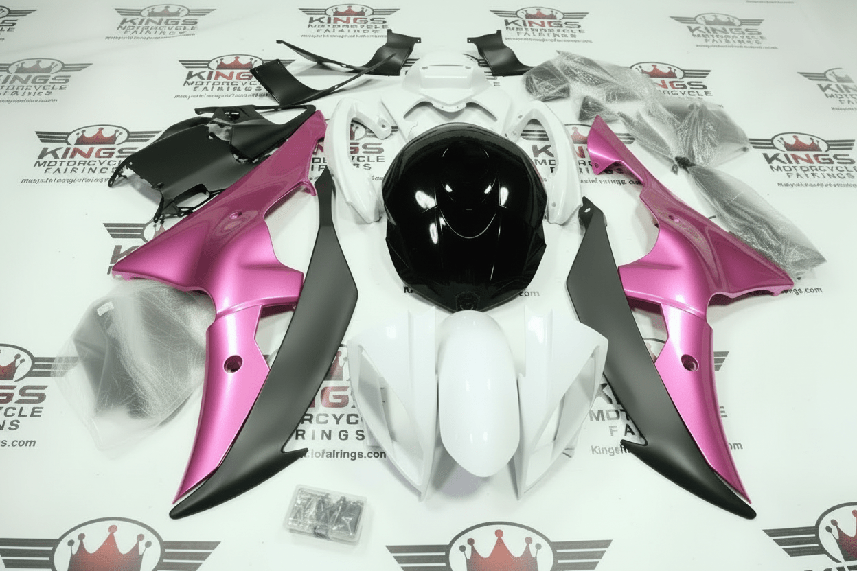 Yamaha R6 Fairings (2008-2016) White, Pink, Black, Matte Black at KingsMotorcycleFairings.com