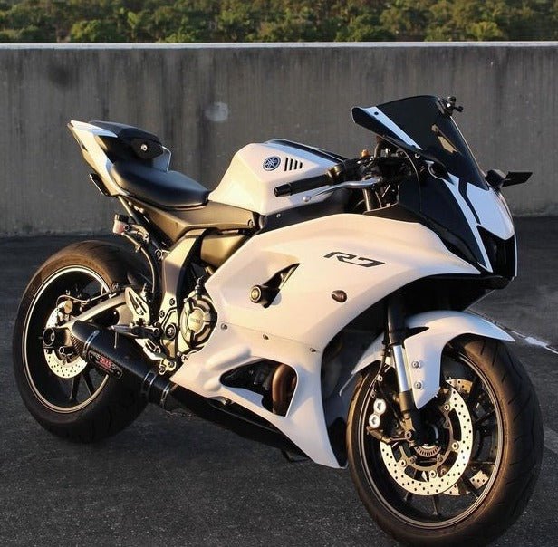 Yamaha R7 Fairing Kit (2021-2025) White, Black at KingMotorcycleFairings.com