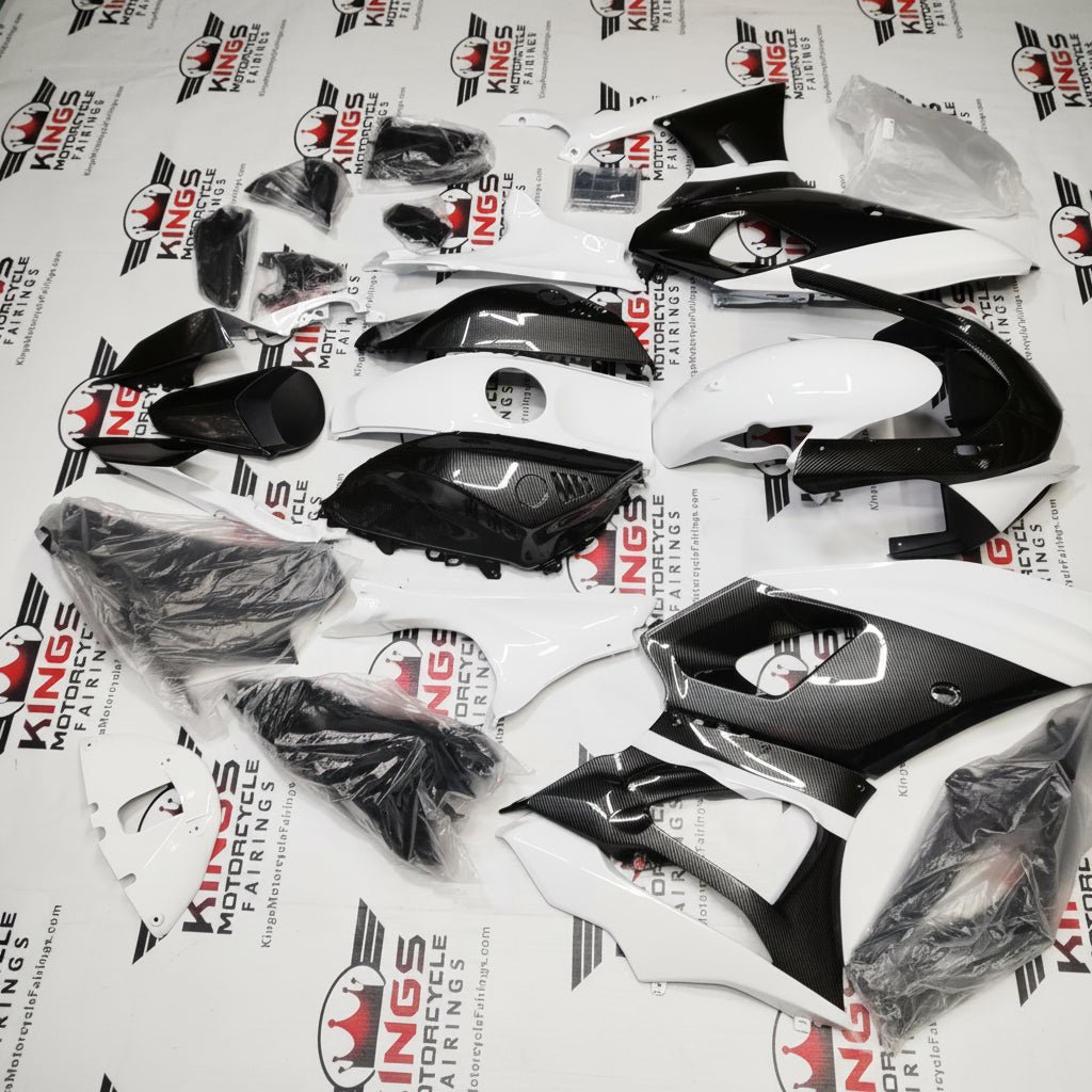 Yamaha R7 Fairing Pieces (2021-2025) White, Faux Carbon Fiber from KingsMotorcycleFairings.com