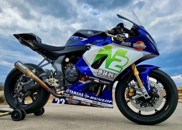 Yamaha R7 Fairing kit (2021-2025) Blue N2 at KingMotorcycleFairings.com