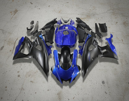 Yamaha R7 Fairings (2021-2025) Blue, Matte Black at KingMotorcycleFairings.com