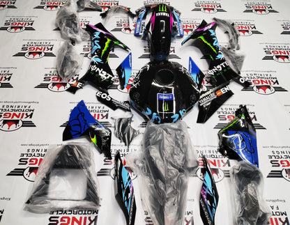Yamaha YZF-R1 Fairings (2015-2019) Black,  Pink, Blue Monster from KingsMotorcycleFairings.com