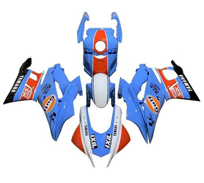 Yamaha YZF-R3 Fairings (2019-2021) Blue, Orange, White, Gulf at KingsMotorcycleFairings.com