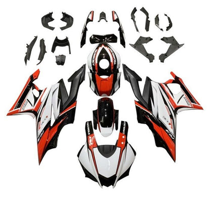 Yamaha YZF-R3 Fairings (2022-2024) White, Red, Black at KingsMotorcycleFairings.com