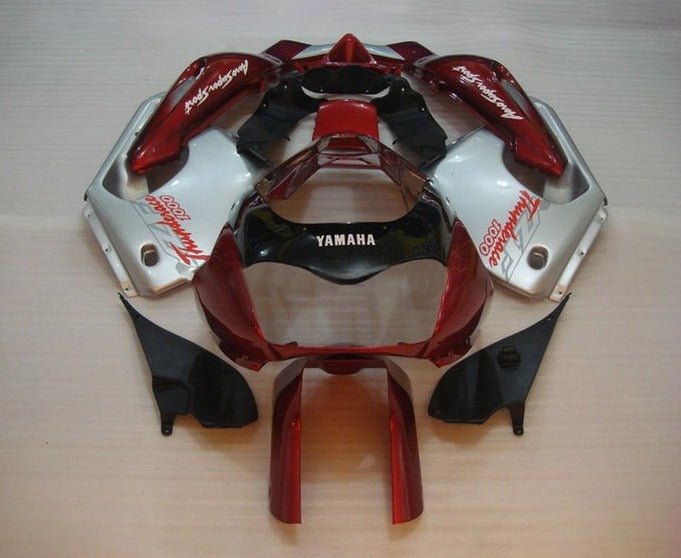 Yamaha YZF1000R Fairings (1996-2007) Dark Red, Silver, Black at KingsMotorcycleFairings.com