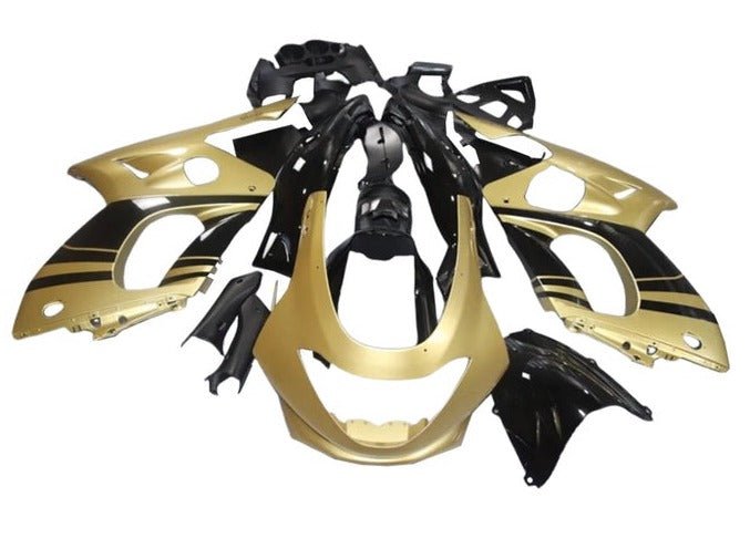 Yamaha YZF600R Fairings (1998-2007) Light Gold, Black at KingsMotorcycleFairings.com