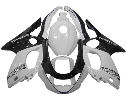 Yamaha YZF600R Fairings (1998-2007) White, Black at KingsMotorcycleFairings.com