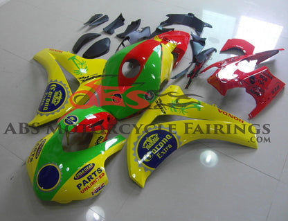 Shop Honda CBR1000RR Fairings (2008-2011) Yellow, Green, Red Corona Race at KingsMotorcycleFairings.com
