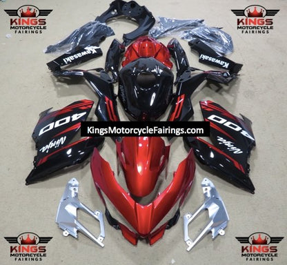 Kawasaki Ninja 400 Fairings (2018-2023) Red, Black, White, Silver at KingsMotorcycleFairings.com