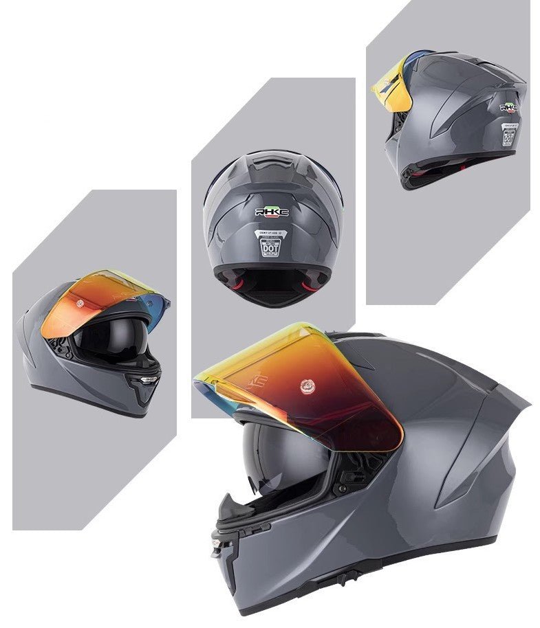 Gray RHKC Motorcycle Helmet at KingsMotorcycleFairings.com
