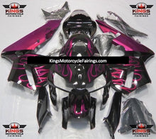 Honda CBR600RR (2005-2006) Black & Hot Pink Flame Fairings