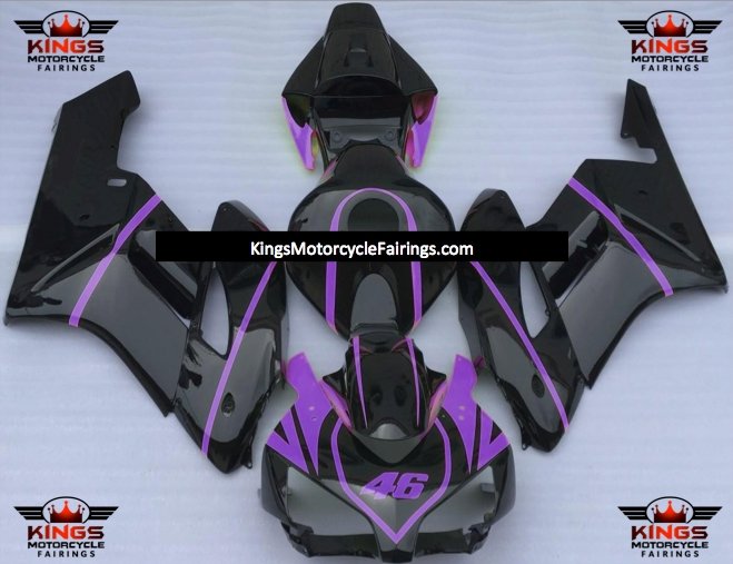 Honda CBR1000RR (2004-2005) Black & Purple Stripe Fairings