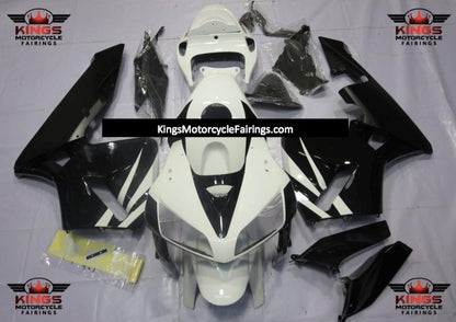 Black and White Fairing Kit for a 2005 and 2006 Honda CBR600RR motorcycle