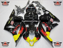 Black, Red and Yellow RedBull Fairing Kit for a 2009, 2010, 2011 & 2012 Honda CBR600RR motorcycle