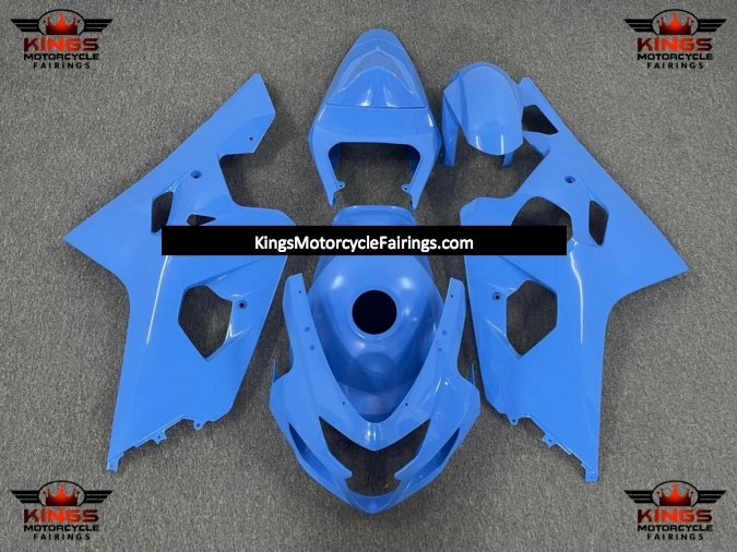 Blue Fairing Kit for a 2004 & 2005 Suzuki GSX-R750 motorcycle