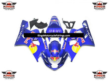  Blue RedBull Fairing Kit for a 2004 & 2005 Suzuki GSX-R750 motorcycle