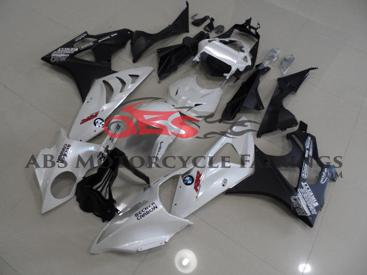 BMW S1000RR (2017-2018) White & Matte Black Fairings