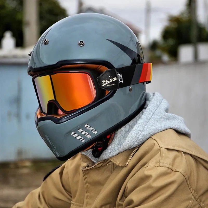 Beasley Motorcycle Helmet HD Goggles in Black, Red, Orange, Yellow, White at KingsMotorcycleFairings.com