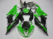 Green, Black and Silver Fairing Kit for a 2013, 2014, 2015, 2016, 2017 & 2018 Kawasaki ZX-6R 636 motorcycle