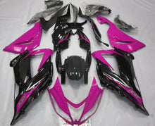 Pink, Black and Silver Fairing Kit for a 2013, 2014, 2015, 2016, 2017 & 2018 Kawasaki ZX-6R 636 motorcycle