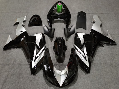 Fairing Kit For A Kawasaki ZX10R (2006-2007) Black & Silver