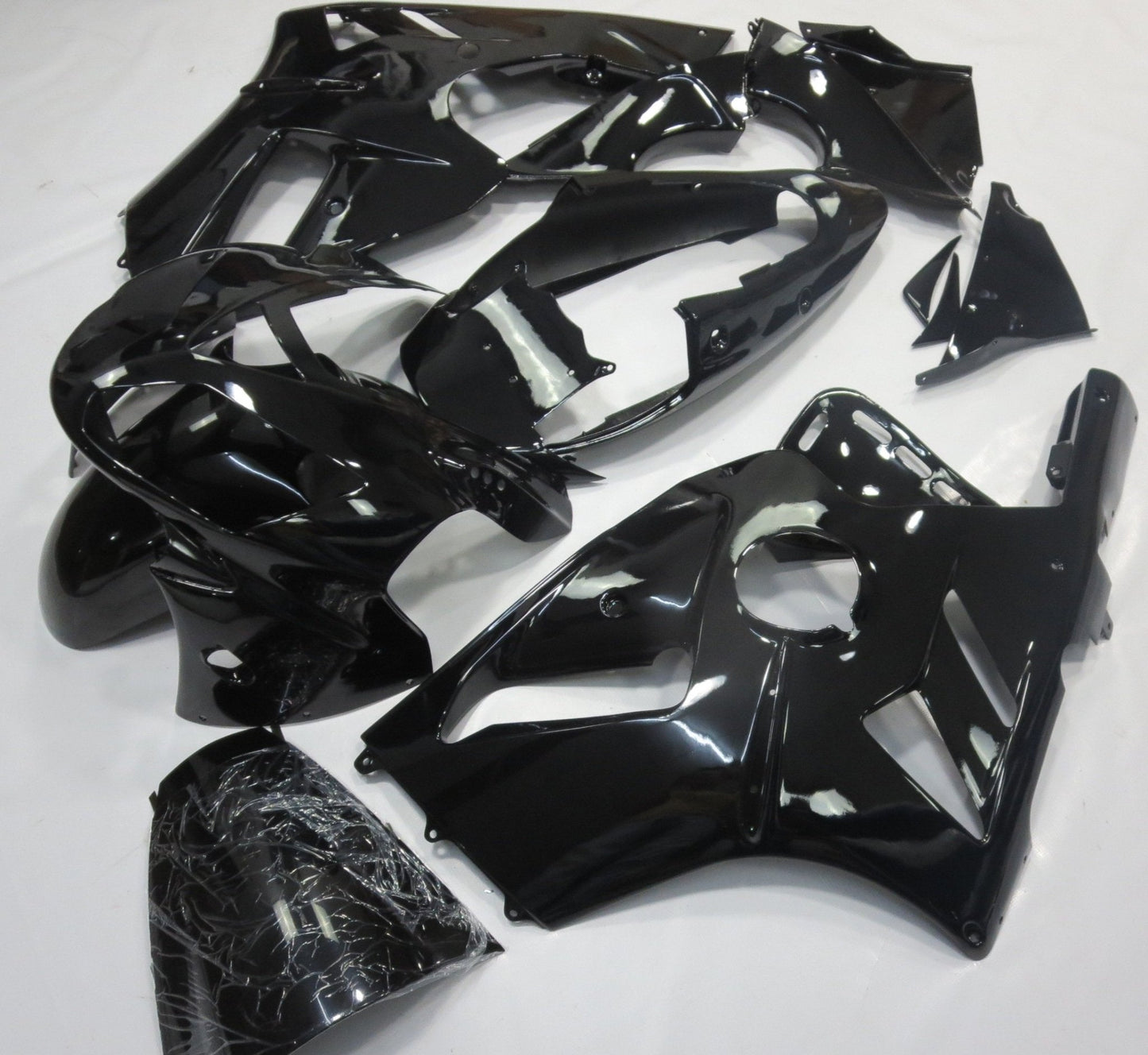 Black Kawasaki Ninja ZX12R Fairings (2000-2001) at KingsMotorcycleFairings.com