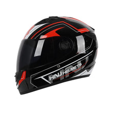 The Black and Red HNJ Full-Face Motorcycle Helmet is brought to you by KingsMotorcycleFairings.com