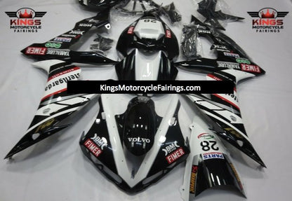 Black, White, Red and Silver 28 Fairing Kit for a 2004, 2005 & 2006 Yamaha YZF-R1 motorcycle