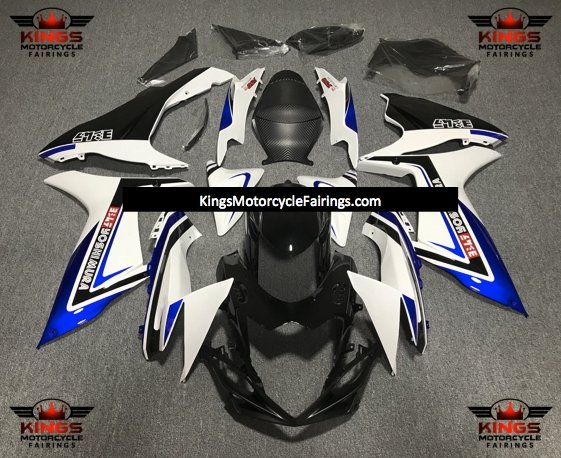 Suzuki GSXR750 (2011-2023) Black, White & Blue Yoshimura Fairings