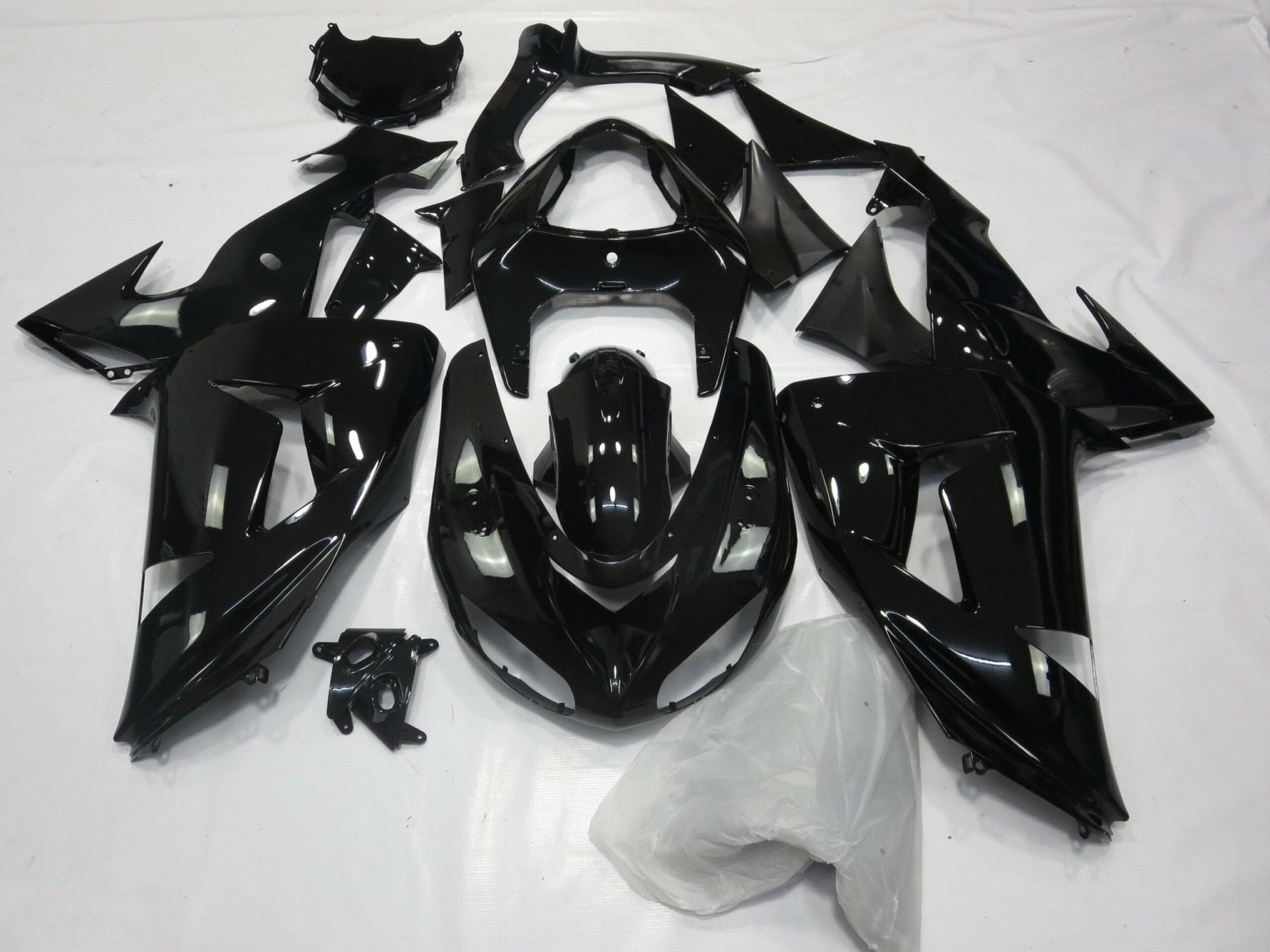 Black Fairing Kit for a 2006 & 2007 Kawasaki ZX-10R motorcycle