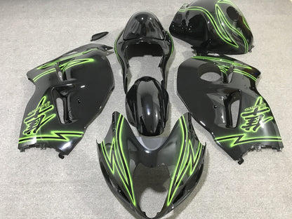 Black and Yellow Fairing Kit for a 1999, 2000, 2001, 2002, 2003, 2004, 2005, 2006, & 2007 Suzuki GSX-R1300 Hayabusa motorcycle
