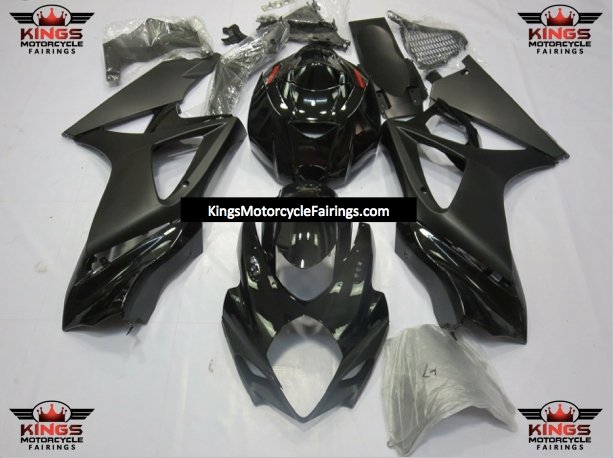 Suzuki GSXR1000 (2007-2008) Black & Matte Black Fairings