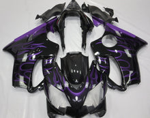 Honda CBR600F4i Fairings (2004-2007) Black, Purple Flame at KingsMotorcycleFairings.com