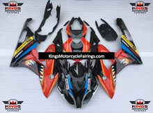 Black and Red Shark Fairing Kit for a 2015 and 2016 BMW S1000RR motorcycle