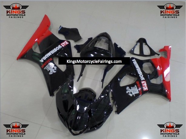 Suzuki GSXR1000 (2003-2004) Black & Red Yoshimura Fairings