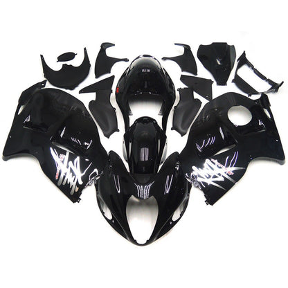Black and Silver Fairing Kit for a 1999, 2000, 2001, 2002, 2003, 2004, 2005, 2006, & 2007 Suzuki GSX-R1300 Hayabusa motorcycle