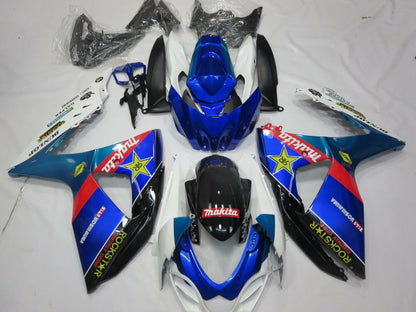Suzuki GSXR1000 (2009-2016) Blue, Black, White, Red & Yellow Rockstar Fairings