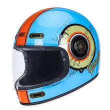 Blue & Orange Beasley Motorcycle Helmet from KingsMotorcycleFairings.com