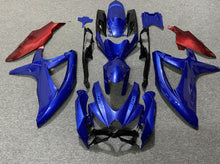 Blue, Red and Black Fairing Kit for a 2008, 2009 & 2010 Suzuki GSX-R750 motorcycle