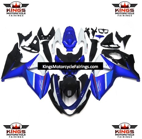 Suzuki GSXR1000 (2009-2016) Blue, White, Black & Red Fairings