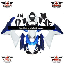 Suzuki GSXR600 (2011-2023) Blue, White & Dark Blue Fairings at KingsMotorcycleFairings.com