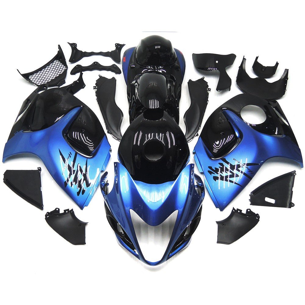 Blue and Black Fairing Kit for a 2008, 2009, 2010, 2011, 2012, 2013, 2014, 2015, 2016, 2017, 2018 & 2019 Suzuki GSX-R1300 Hayabusa motorcycle