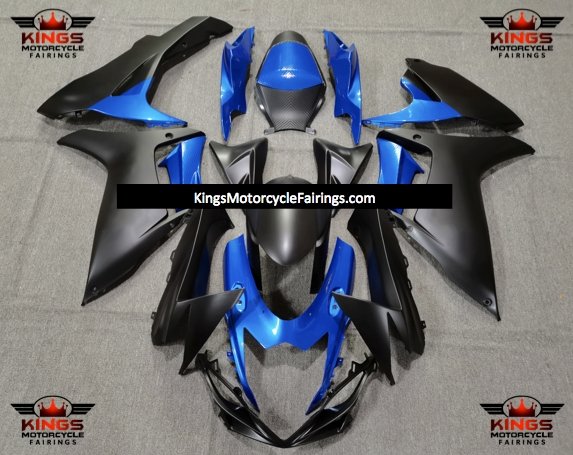 Suzuki GSXR750 (2011-2023) Blue & Matte Black Fairings