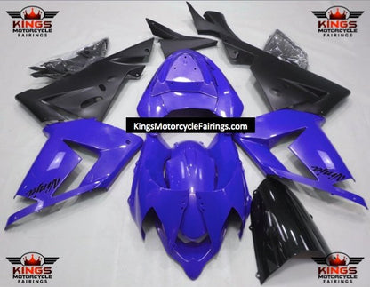 Fairing kit for a Kawasaki ZX10R (2004-2005) Blue & Matte Black